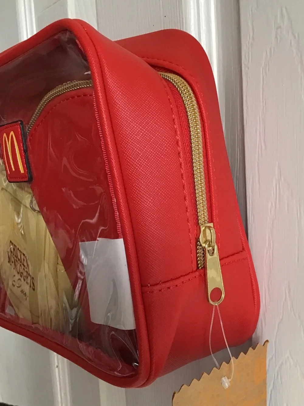 McDonald's Clear Cosmetic Pouch with Retro Characters - Red, Yellow & Orange